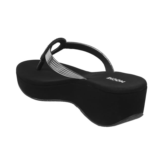 Mochi Women Black Casual Sandals (SKU: 35-800165-11-38)