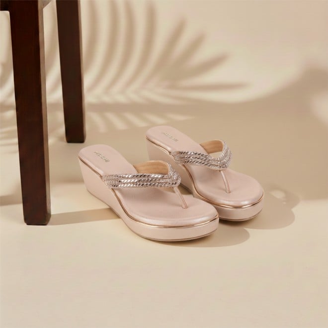 Mochi Women Rose-gold Casual Slip Ons (SKU: 35-802435-52-37)