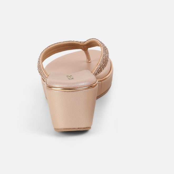 Mochi Women Rose-gold Casual Slip Ons (SKU: 35-802435-52-37)