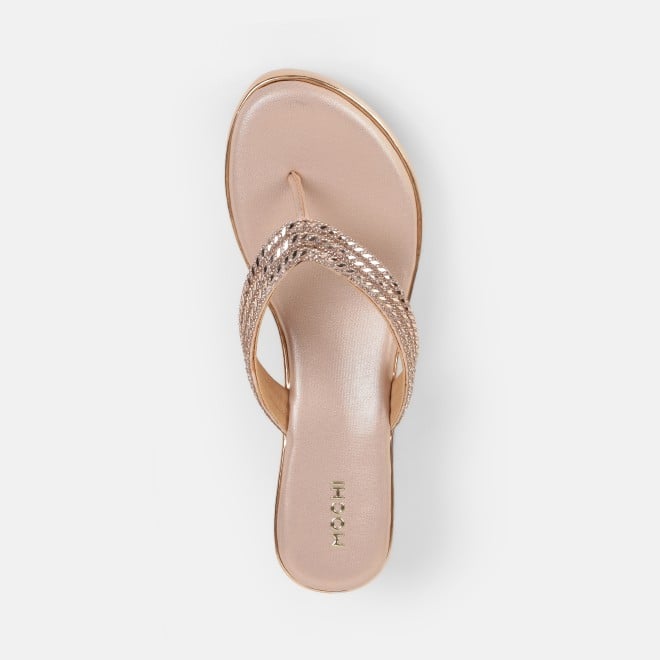 Mochi Women Rose-gold Casual Slip Ons (SKU: 35-802435-52-37)