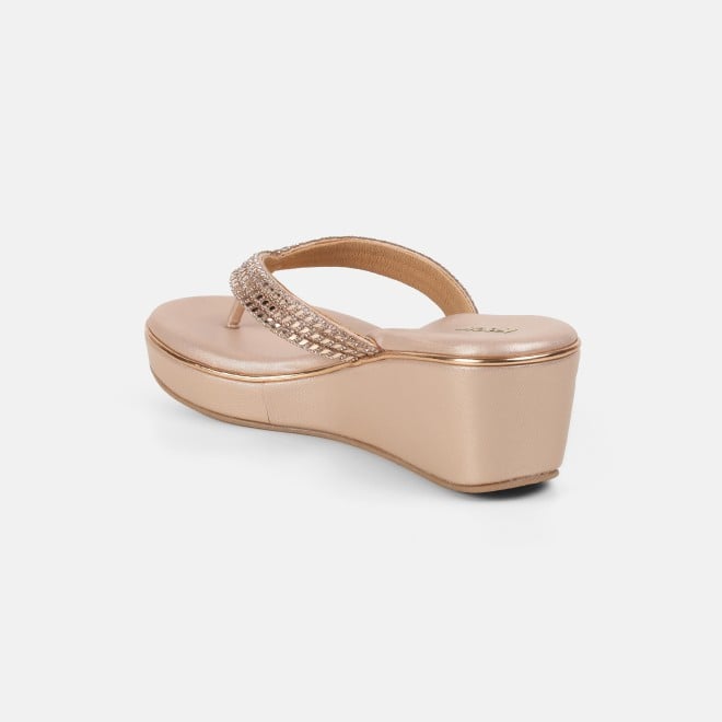 Mochi Women Rose-gold Casual Slip Ons (SKU: 35-802435-52-37)