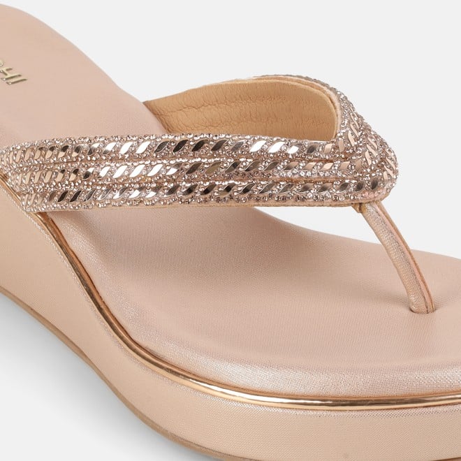 Mochi Women Rose-gold Casual Slip Ons (SKU: 35-802435-52-37)