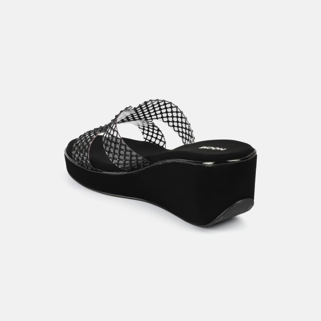 Mochi Women Black Casual Slip Ons (SKU: 35-802597-11-37)