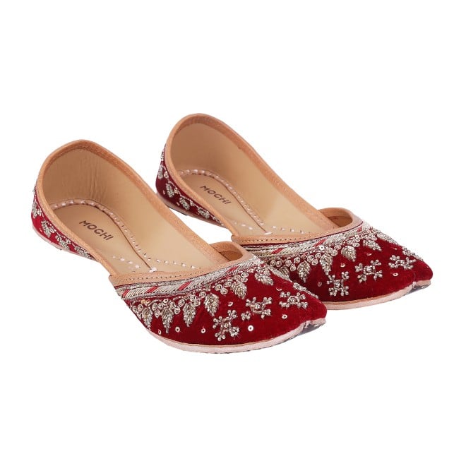 Mochi Women Rani-Pink Ethnic Mojaris