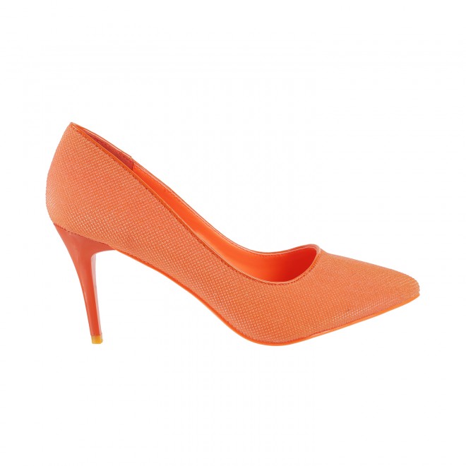 Mochi Women Orange Party Pumps (SKU: 35-8776-25-36)