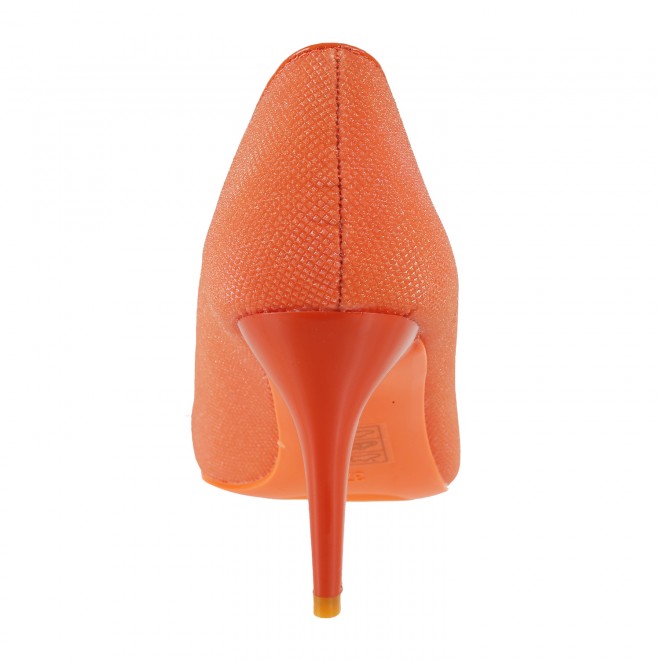 Mochi Women Orange Party Pumps (SKU: 35-8776-25-36)