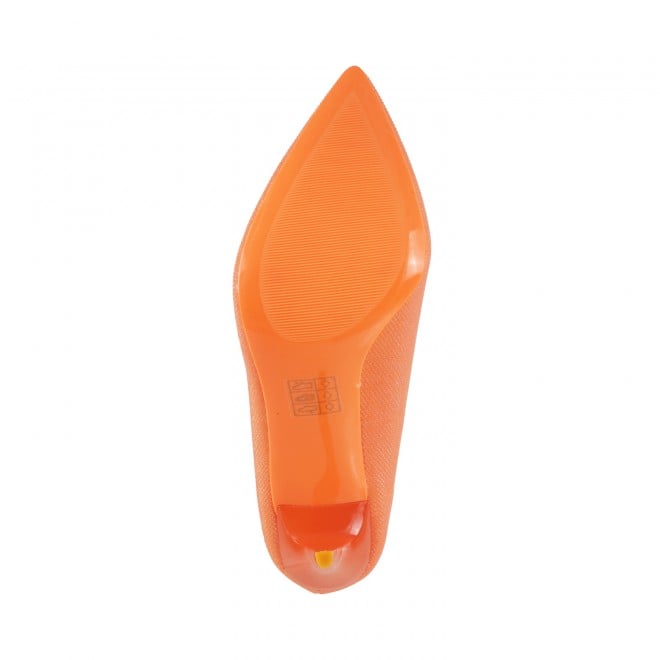 Mochi Women Orange Party Pumps (SKU: 35-8776-25-36)