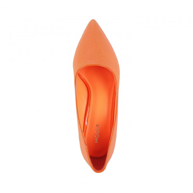 Mochi Women Orange Party Pumps (SKU: 35-8776-25-36)