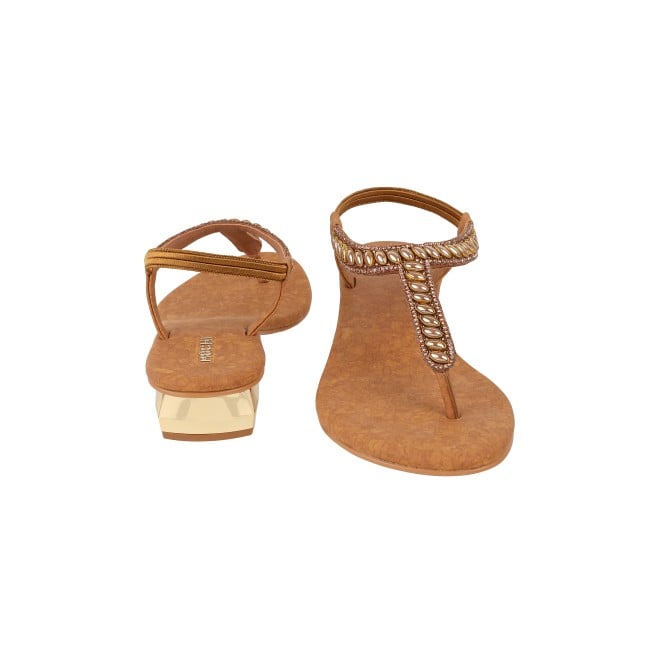 Mochi Women Antic-gold Casual Sandals (SKU: 35-901823-28-37)