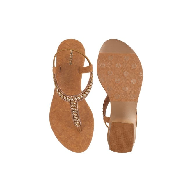 Mochi Women Antic-gold Casual Sandals (SKU: 35-901823-28-37)
