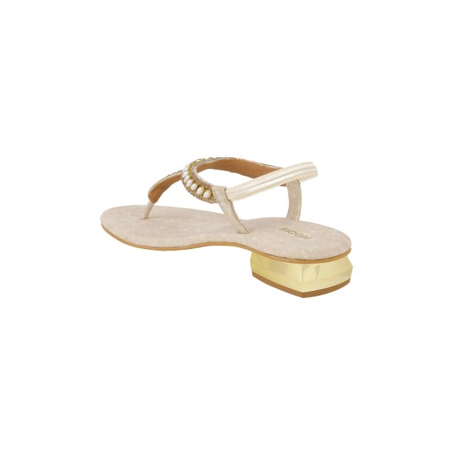 Mochi Women Beige Casual Sandals (SKU: 35-901823-20-37)