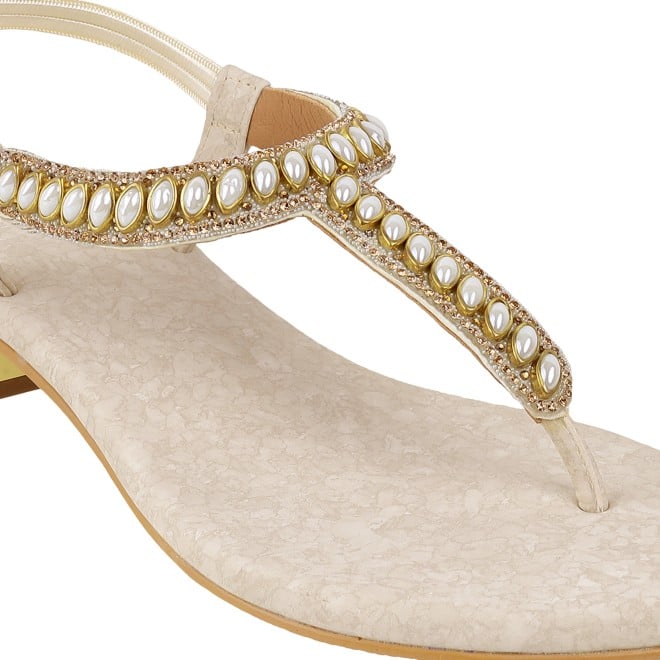 Mochi Women Beige Casual Sandals (SKU: 35-901823-20-37)