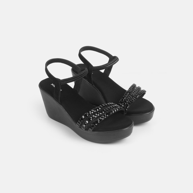 Mochi Women Black Party Sandals (SKU: 35-902059-11-36)