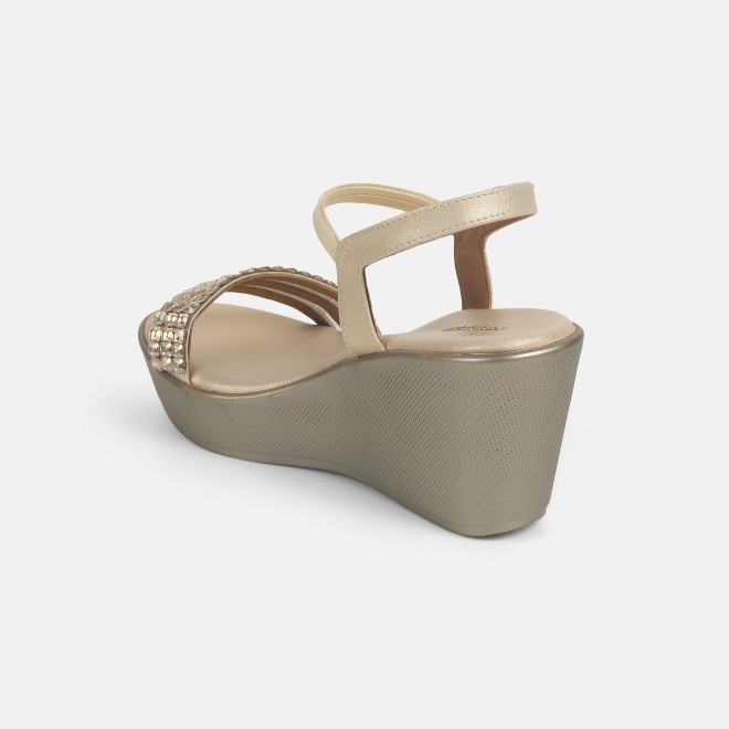 Mochi Women Gold Party Sandals (SKU: 35-902059-15-36)