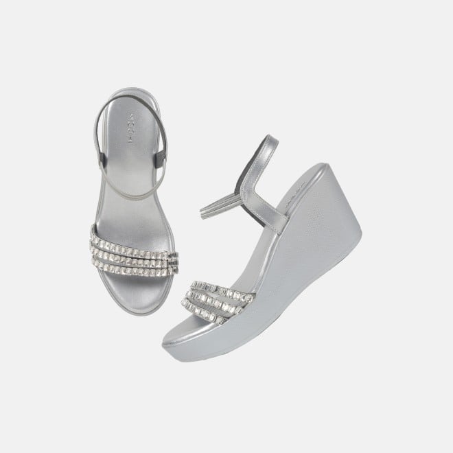 Mochi Women Silver Party Sandals (SKU: 35-902059-27-36)