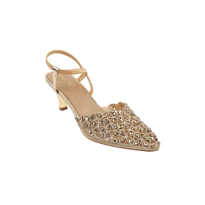 Mochi Women Gold Wedding Sandals (SKU: 35-929-15-36)