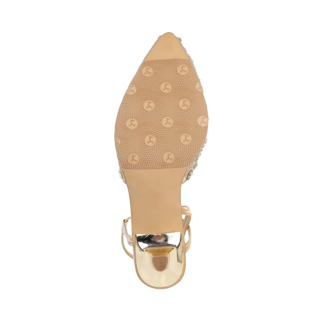 Mochi Women Gold Wedding Sandals (SKU: 35-929-15-36)