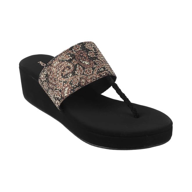 Mochi Women Black Casual Slip Ons (SKU: 35-948-11-37)