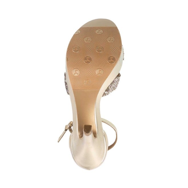 Mochi Women Gold Party Sandals (SKU: 35-953-15-36)