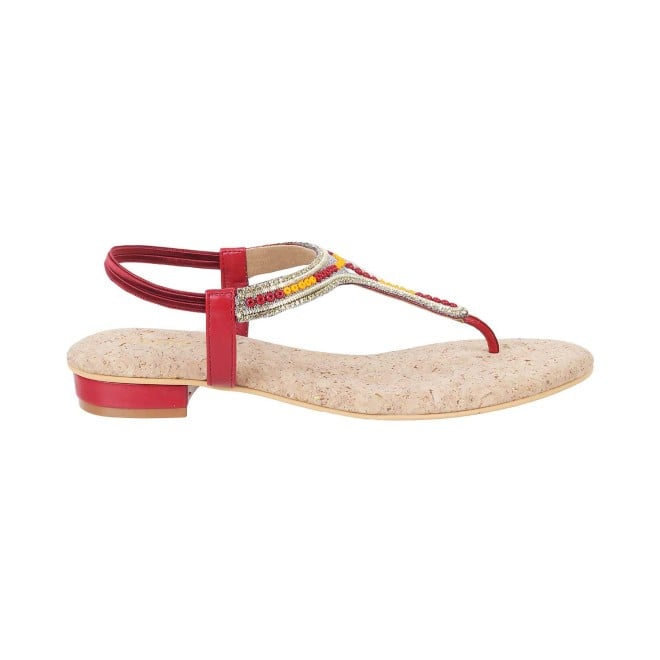 Mochi Women Maroon Casual Sandals (SKU: 35-993-44-36)