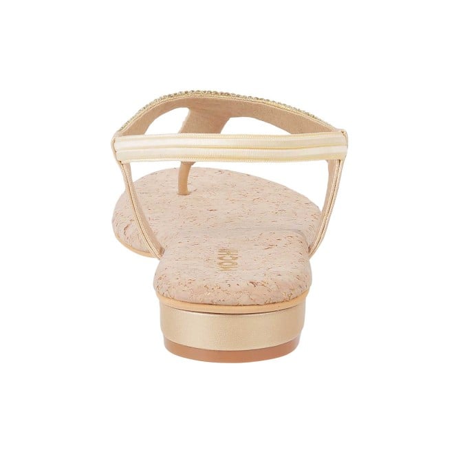 Mochi Women Gold Casual Sandals (SKU: 35-993-15-36)