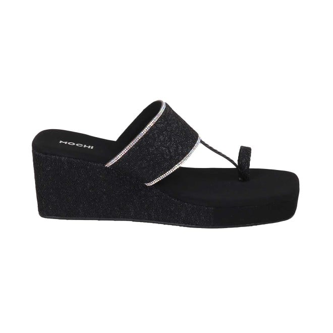 Mochi Women Black Casual Slip Ons (SKU: 35-994-11-36)