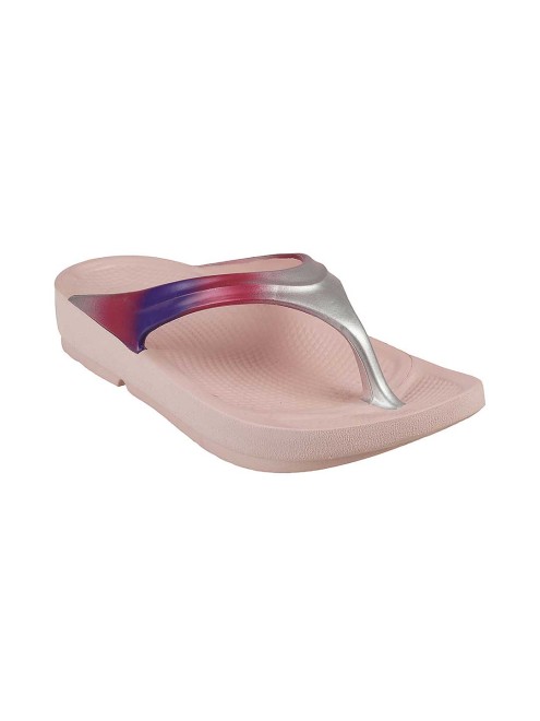 DoubleU Pink Casual Flip Flops for Women