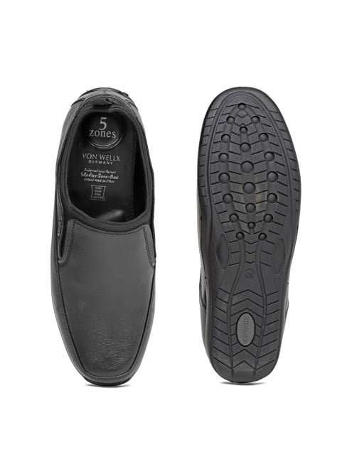 Von Wellx Men Black Casual Moccasin (SKU: 356-540060-11-40)