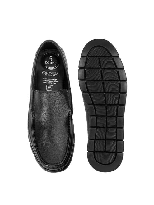 Von Wellx Men Black Casual Loafers (SKU: 356-660030-11-40)