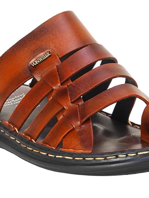 Von Wellx Men Brown Casual Slippers (SKU: 356-800040-12-40)