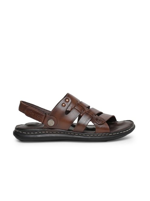 Von Wellx Men Brown Casual Sandals (SKU: 356-800080-12-40)