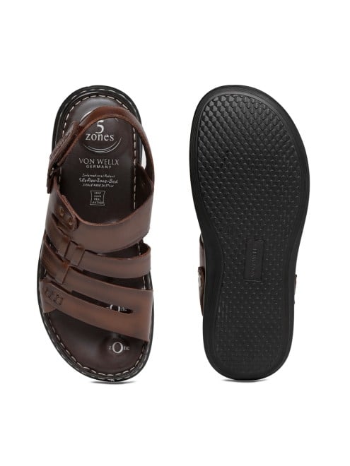 Von Wellx Men Brown Casual Sandals (SKU: 356-800080-12-40)