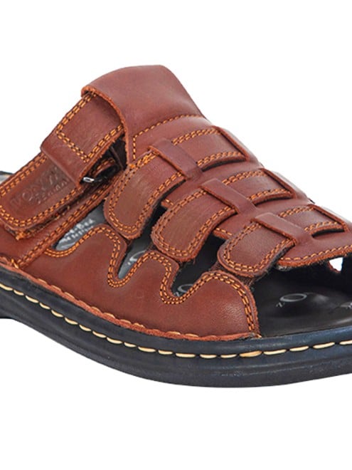 Von Wellx Men Brown Casual Slippers (SKU: 356-810080-12-40)