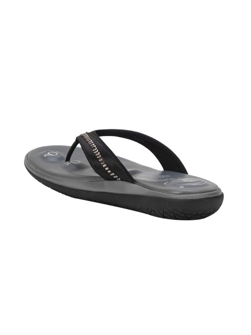 Von Wellx Women Black Casual Slippers (SKU: 357-300010-11-36)