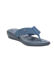 Women Blue Casual Slippers