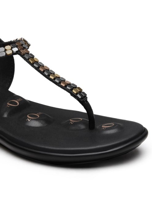 Von Wellx Women Black Casual Sandals (SKU: 357-320090-11-36)