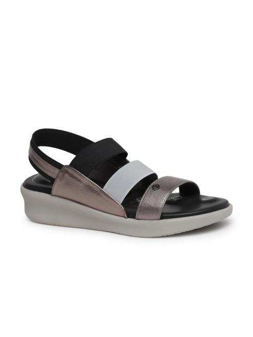 Von Wellx Women Black Casual Sandals (SKU: 357-420020-11-39)