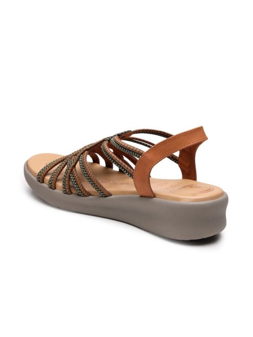 Von Wellx Women Tan Casual Sandals (SKU: 357-420080-23-37)