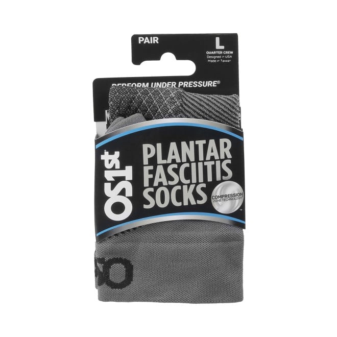 OS1st Men Grey Socks Half Length (SKU: 358-4003-14-12)