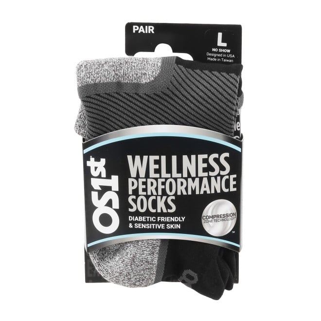 OS1st Men Black Socks Ankle Length (SKU: 358-4004-11-12)