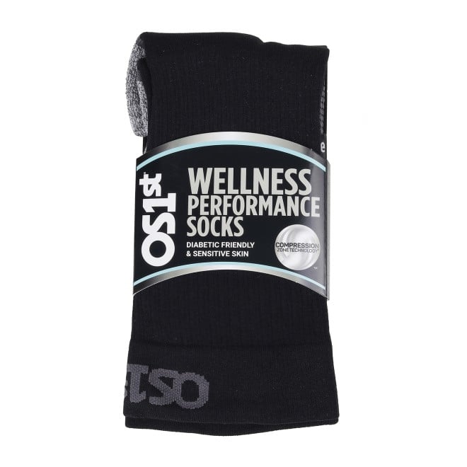 OS1st Men Black Socks Full Length (SKU: 358-4005-11-11)