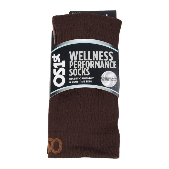 OS1st Men Brown Socks Full Length (SKU: 358-4005-12-11)