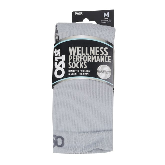 OS1st Men Grey Socks Full Length (SKU: 358-4005-14-11)