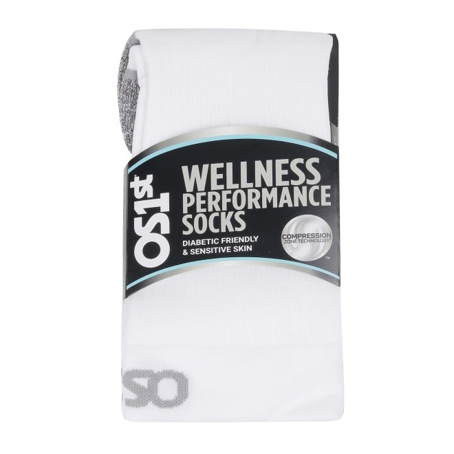 OS1st Men White Socks Full Length (SKU: 358-4005-16-11)