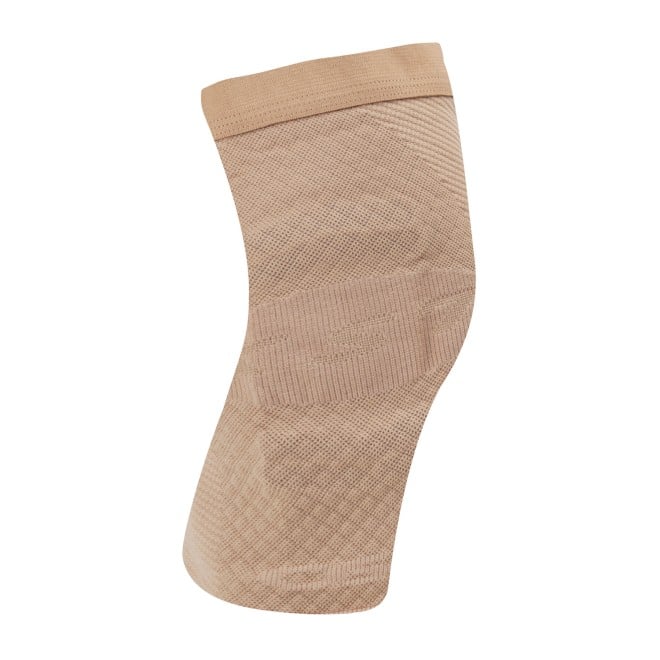 OS1st Men Beige Knee Socks Ankle Length