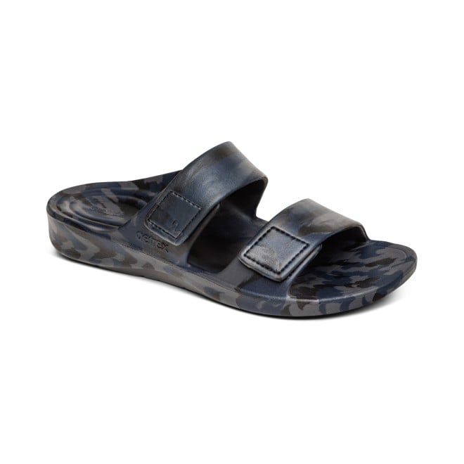 aetrex Men Blue Casual Slippers (SKU: 364-1-45-42)