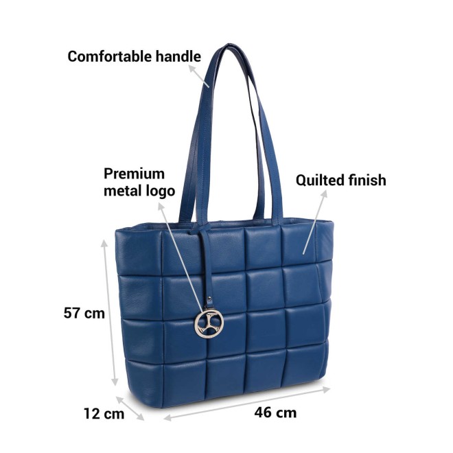 Mochi Women Blue Casual Tote Bag (SKU: 37-40-45-10)