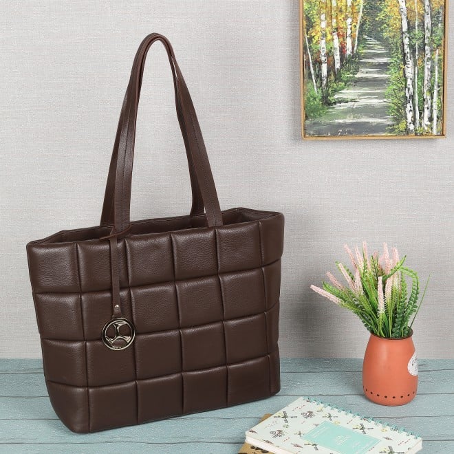 Mochi Women Brown Casual Tote Bag