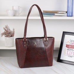 Women Brown Formal Tote Bag