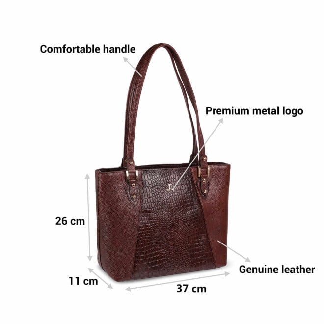 Mochi Women Brown Formal Tote Bag (SKU: 37-46-12-10)